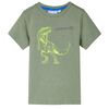 vidaXL Kinder-Kurzarmshirt Helles Khaki 104