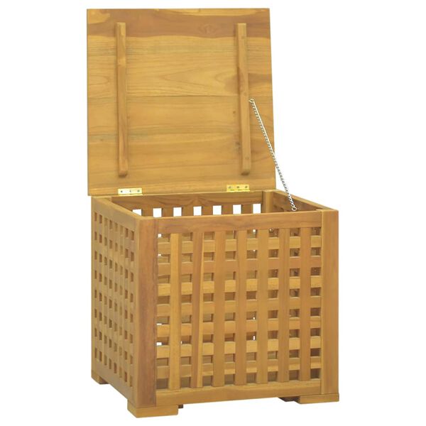 vidaXL Seilbox 40x40x40 cm Massivholz Teak