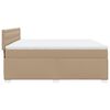 vidaXL Boxspringbett Matratze Cappuccino-Braun 200x200cm Kunstleder