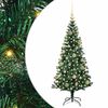 vidaXL K&uuml;nstlicher vorbeleuchteter Weihnachtsbaum Gr&uuml;n 120 cm