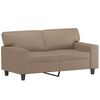 vidaXL 2-Sitzer-Sofa Cappuccino-Braun 120 cm Kunstleder