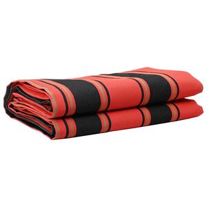 vidaXL Markisenersatzstoff Orange und Schwarz 1000 x 160 cm Polyester