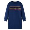 Kinder-Pulloverkleid Marineblau 116