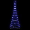 vidaXL LED-Weihnachtsbaum mit 295 LEDs mit St&auml;nder Blau 250 cm Metall