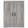 vidaXL Wandschrank Grau Sonoma 69,5x34x90 cm Holzwerkstoff
