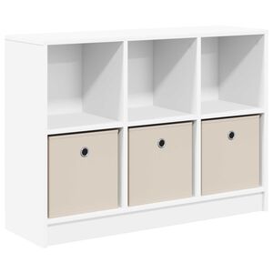 vidaXL Sideboard Wei&szlig; 88,5 x 27,5 x 63,5 cm