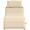 vidaXL Sonnenliege 2 pcs Beige 184 x 55 x 64cm Massivholz Akazie