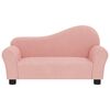 vidaXL Kindersofa Rosa Samt
