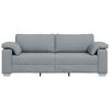 vidaXL Sofa 178cm Hellgrau Stoff