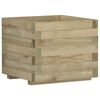vidaXL Hochbeet 50x50x40 cm Holz Quadratisch