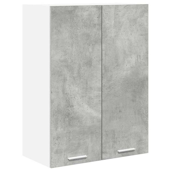 vidaXL H&auml;ngeschrank mit T&uuml;r Beton Grau 60 x 31 x 80 cm Holzwerkstoff