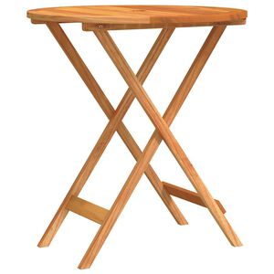 vidaXL Klappbarer Gartentisch &Oslash;60x75 cm Massivholz Eukalyptus