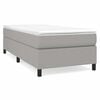 vidaXL Boxspringbettgestell Hellgrau 100x200 cm Stoff