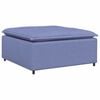 vidaXL Modulares Sofa-Fußhocker-Modul Jeansblau 100x100x48 cm