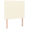 vidaXL Bettgestell mit Kopfteil Creme 80x200 cm Kunstleder