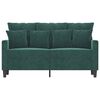 vidaXL 2-Sitzer-Sofa Dunkelgrün 120 cm Samt