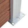 vidaXL Gartenzaun WPC 1045x186 cm Braun