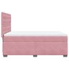 vidaXL Boxspringbett mit Matratze Rosa 140x190 cm Samt