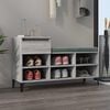 vidaXL Schuhregal Grau Sonoma 102x36x60 cm Holzwerkstoff