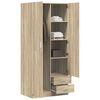 vidaXL Kleiderschrank Sonoma-Eiche 80x52x180 cm Holzwerkstoff