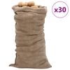 vidaXL Jutes&auml;cke 30 Stk. 65x135 cm 100% Jute 220 g/m&sup2;