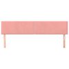 vidaXL Kopfteile 2 Stk. Rosa 100x5x78/88 cm Samt