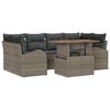 vidaXL Garten-Sofa-Set 7 stk. Grau