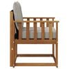 vidaXL Outdoor-Sofagarnitur Massives Akazienholz und Textilene