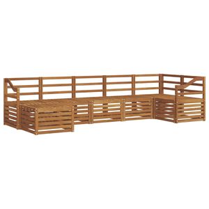 vidaXL Outdoor-Sofagarnitur 7 stk. Natur