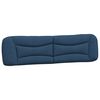 vidaXL Bett mit Matratze "Hvar" Blau 200x200 cm Stoff