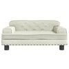 vidaXL Hundebett Creme 70x45x30 cm Samt