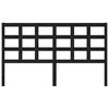 vidaXL Kopfteil Schwarz 165,5x4x100 cm Massivholz Kiefer