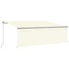 vidaXL Markise Manuell Einziehbar mit Rollo 4,5x3 m Creme
