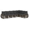 vidaXL Gartensofa-set 7 pcs Grau und Dunkelgrau Poly-Rattan