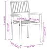 vidaXL Garten Essgruppe 5 pcs Grau und Braun 90 x 90 x 75 cm