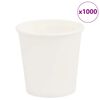 vidaXL Pappbecher 1000 Stk. 4oz 100ml Wei&szlig;