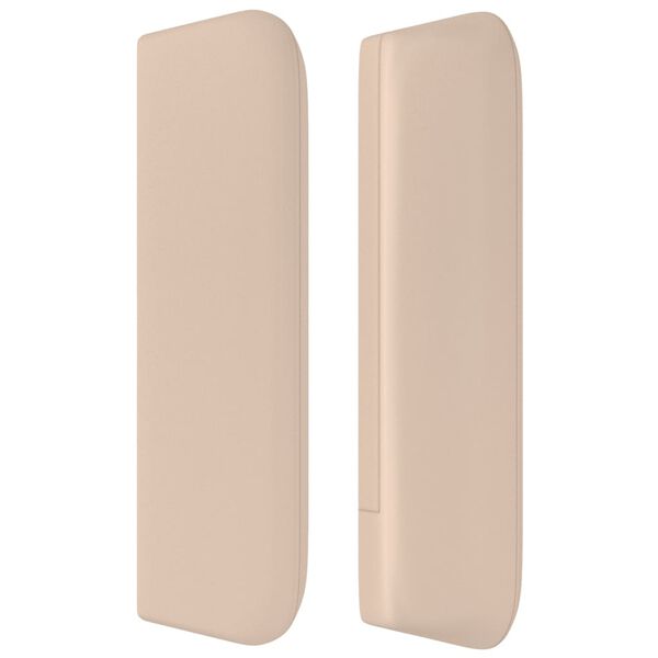 vidaXL Kopfteil mit Ohren Cappuccino-Braun 103x16x78/88 cm Kunstleder