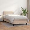 vidaXL Boxspringbett mit Matratze Cappuccino-Braun 80x200cm Kunstleder