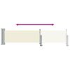 vidaXL Ausziehbare Seitenmarkise 60&times;300 cm Creme