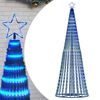 vidaXL LED Weihnachtsbaum 475 LEDs Blau 247 cm