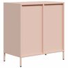 vidaXL Sideboard Rosa 68x39x73,5 cm Kaltgewalzter Stahl