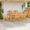 vidaXL Garten Essgruppe 7 pcs Braun Massivholz Akazie