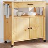 vidaXL K&uuml;chenwagen MONZA 84x40x88,5 cm Massivholz Kiefer