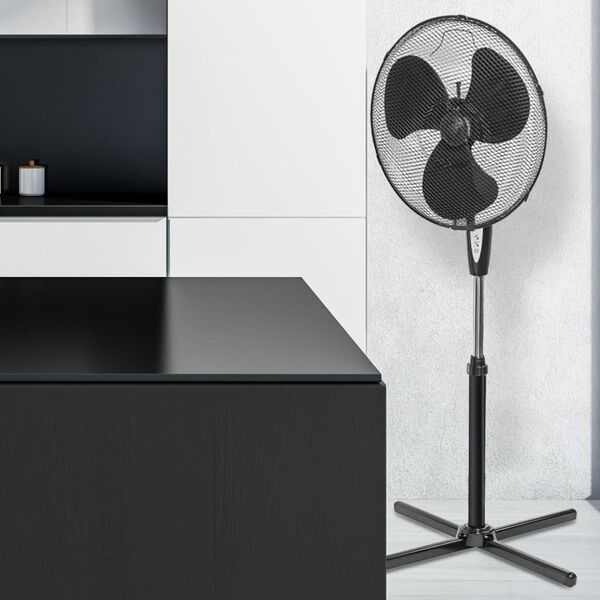 Bestron Standventilator mit Fernbedienung 45 cm 45 W Schwarz ASV45ZR
