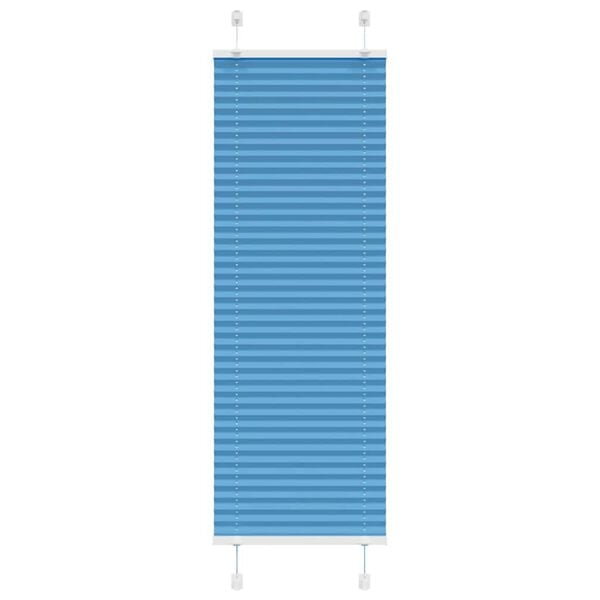 vidaXL Plissee Blau 40x100 cm Stoffbreite 39,4 cm Polyester