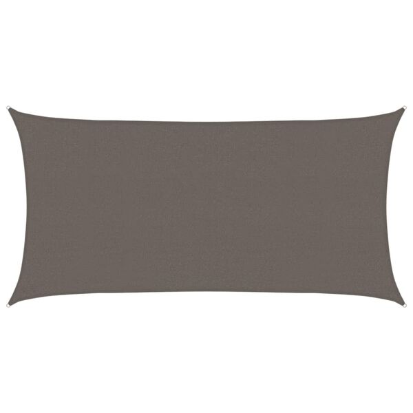 vidaXL Sonnensegel 160 g/m&sup2; Anthrazit 2,5x5 m HDPE