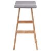 vidaXL Barhocker Hellgrau Stoff