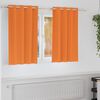 vidaXL Verdunkelungs-Vorh&auml;nge mit Ringen 2 pcs Helles Orange
