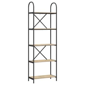 vidaXL B&uuml;cherregal 5 Ebenen 60 x 30 x 183 cm Holzwerkstoff