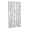 vidaXL Fliegenvorhang Hellgrau und Dunkelgrau 100x230 cm Chenille